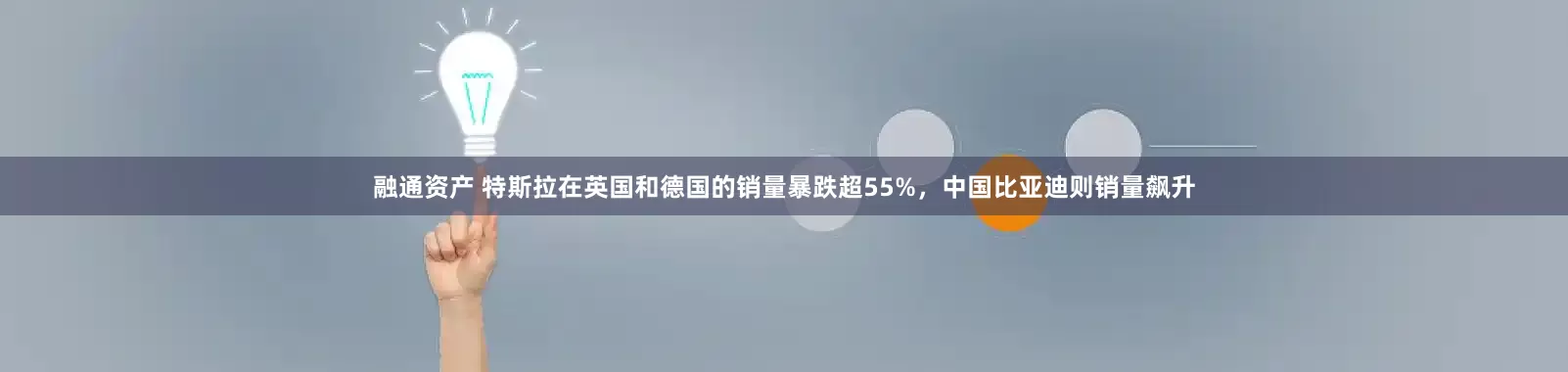 融通资产 特斯拉在英国和德国的销量暴跌超55%，中国比亚迪则销量飙升