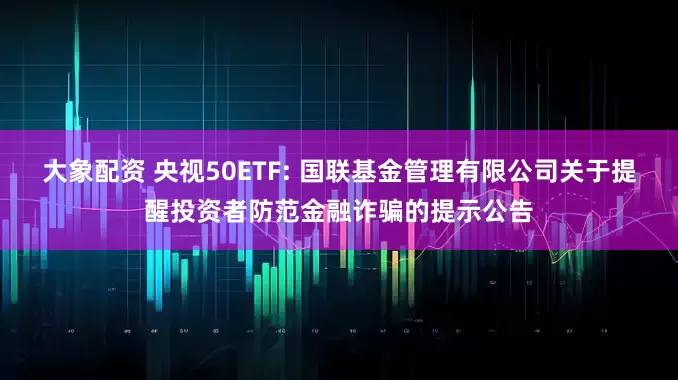 大象配资 央视50ETF: 国联基金管理有限公司关于提醒投资者防范金融诈骗的提示公告